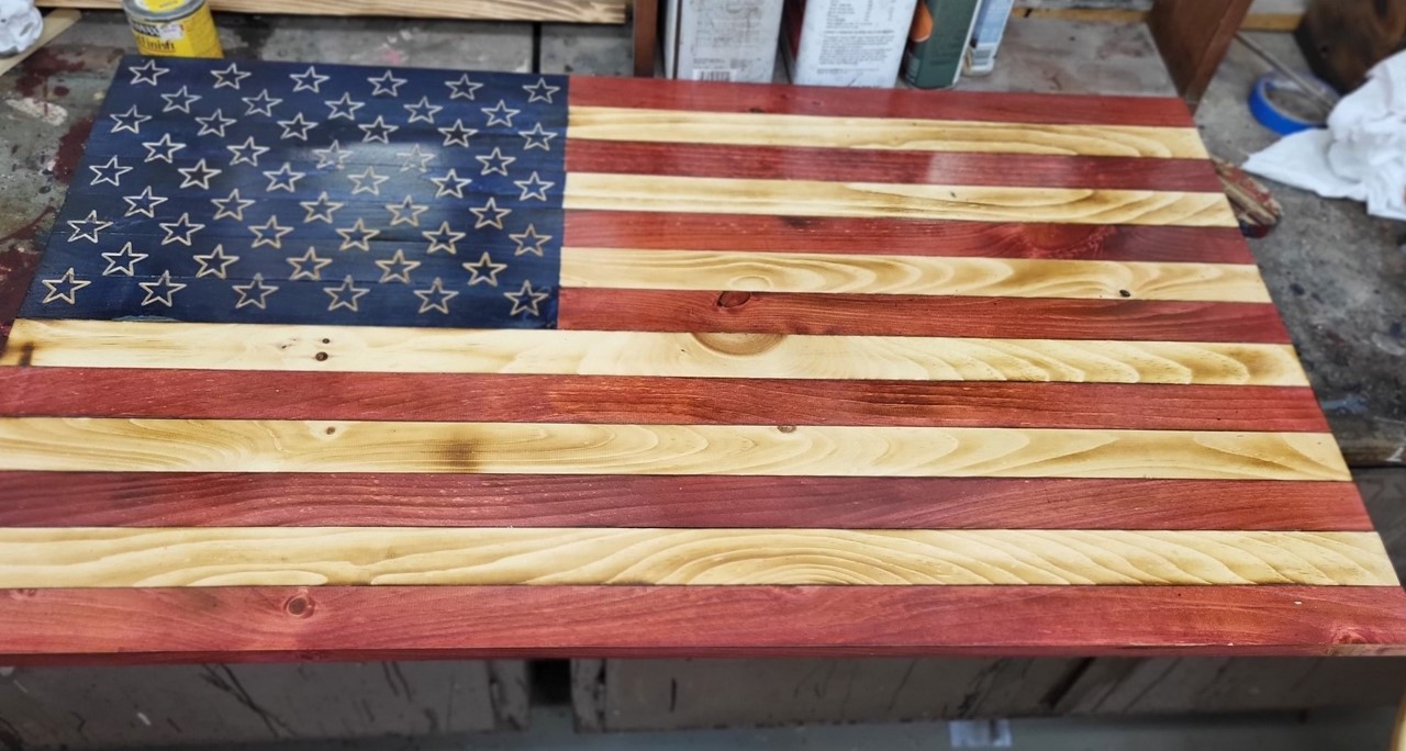 Building Trades American Flag
